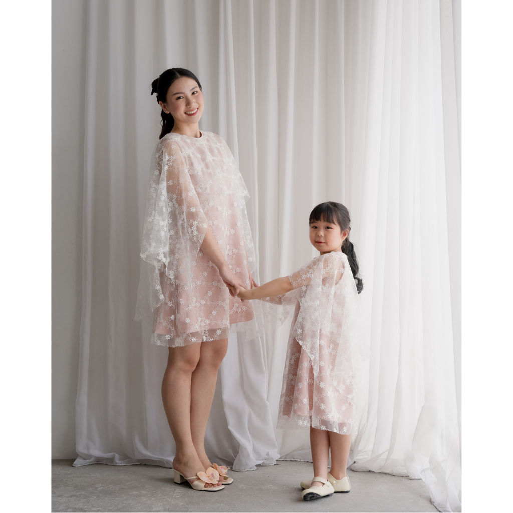 Ayaco Mini Pearl Lace Dress