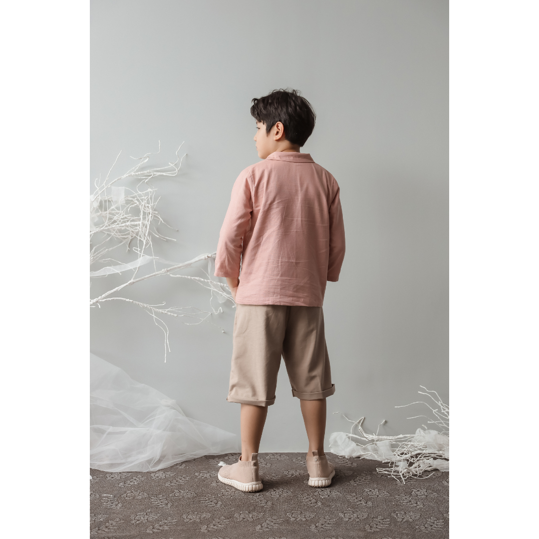 Bundle Mini Haewon Linen Shirt + Mini Sohyun Shorts