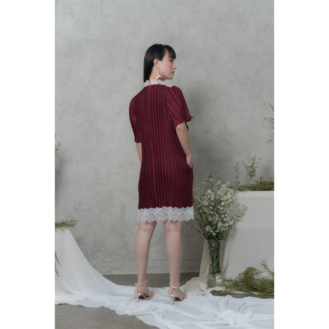 Ayaco Jin Ae Dress (Wine)