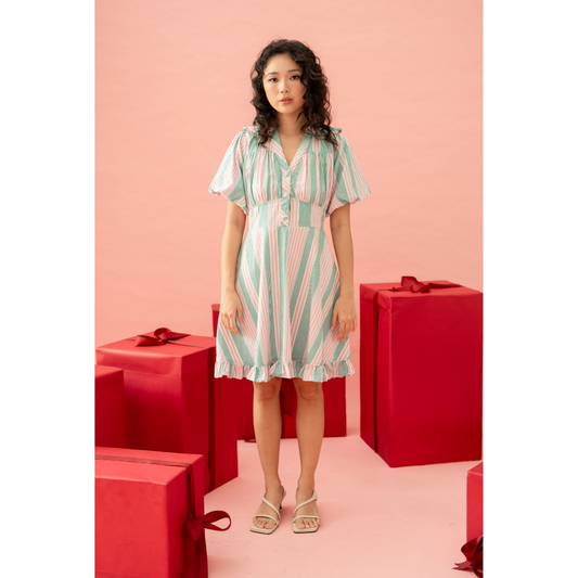 Ayaco Woo Hee Stripes Dress