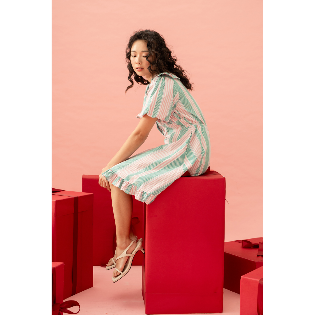Ayaco Woo Hee Stripes Dress