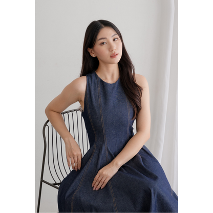 Ayaco Rumi Denim Midi Dress