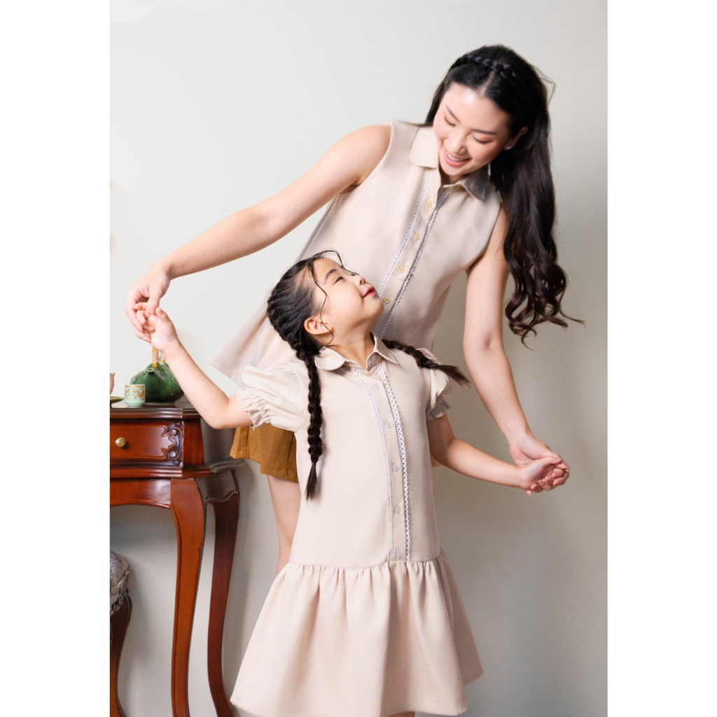 (LIMITED) Ayaco Mini Nuna Dress - Creme