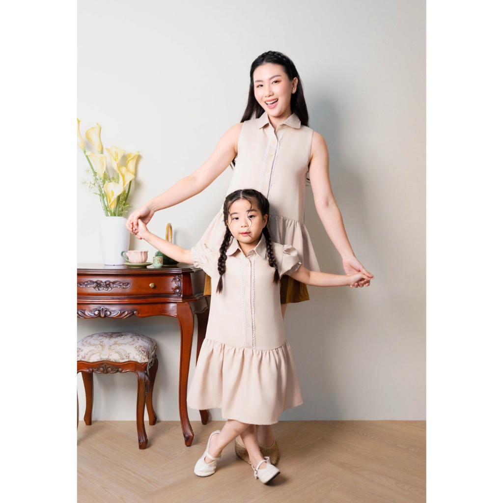 (LIMITED) Ayaco Mini Nuna Dress - Creme