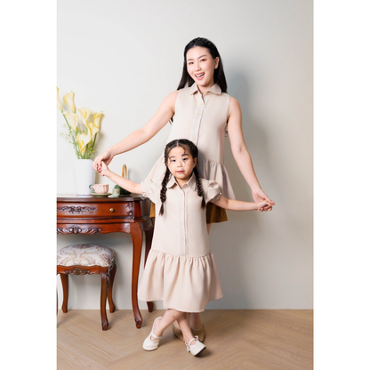 (LIMITED) Ayaco Mini Nuna Dress - Creme