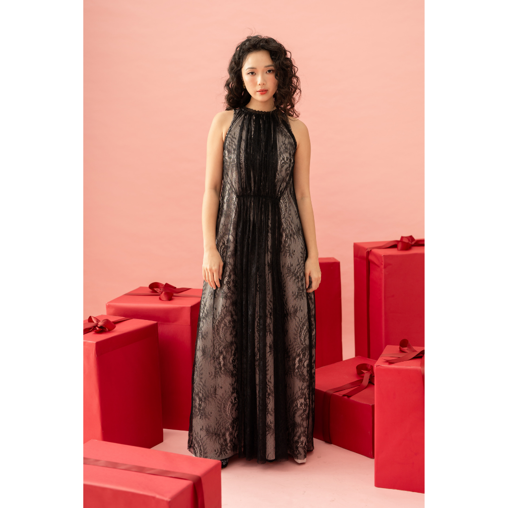 Ayaco Mi Soo Lace Maxi Dress