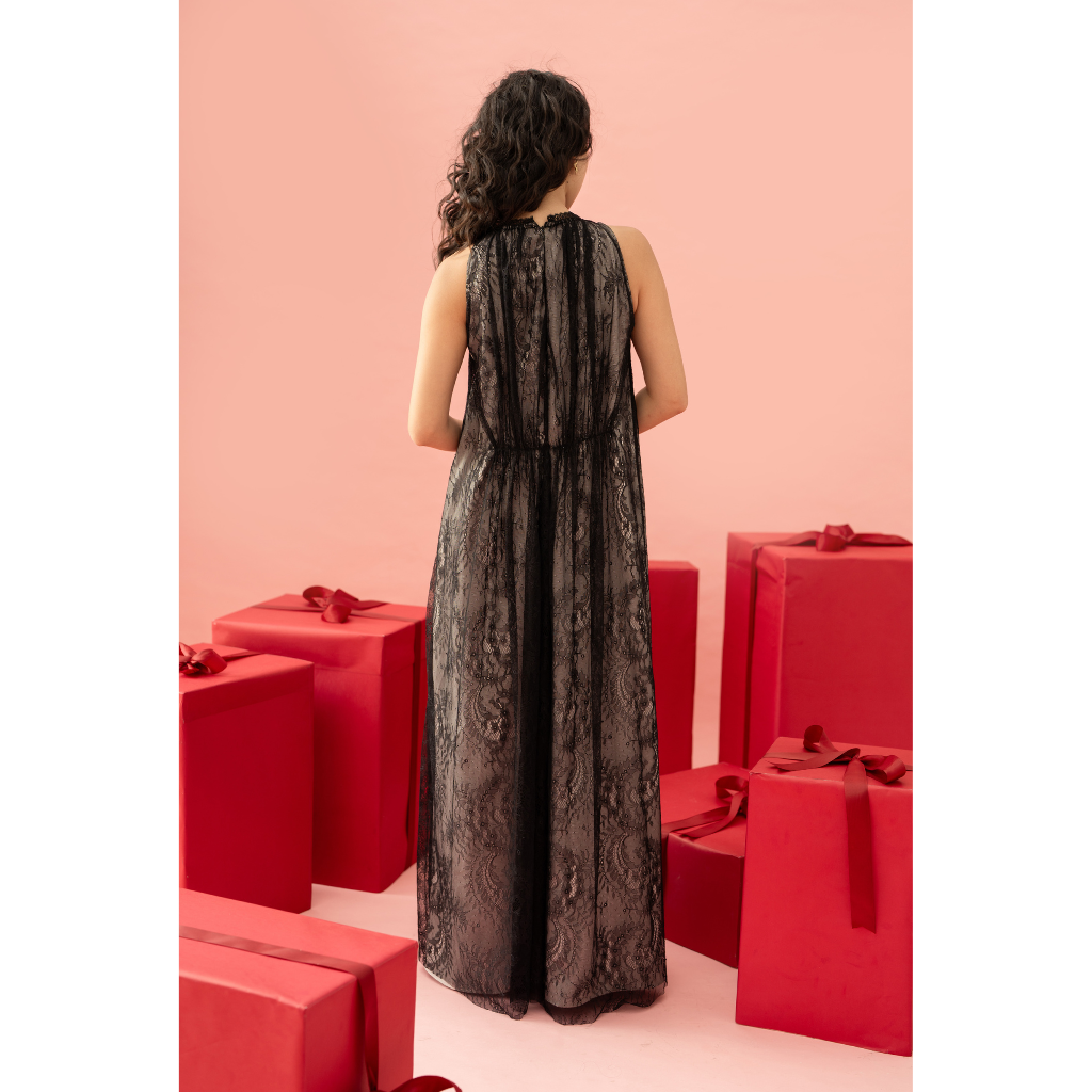 Ayaco Mi Soo Lace Maxi Dress