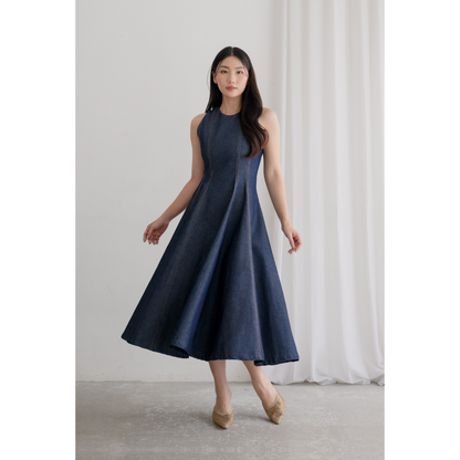 Ayaco Rumi Denim Midi Dress