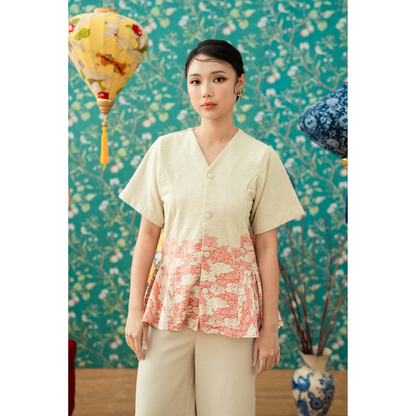 Ayaco Ning Ning Floral Top (Lemon)