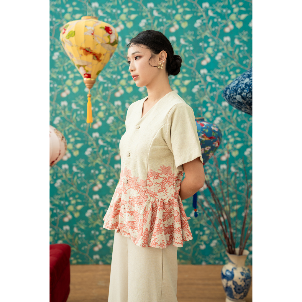 Ayaco Ning Ning Floral Top (Lemon)