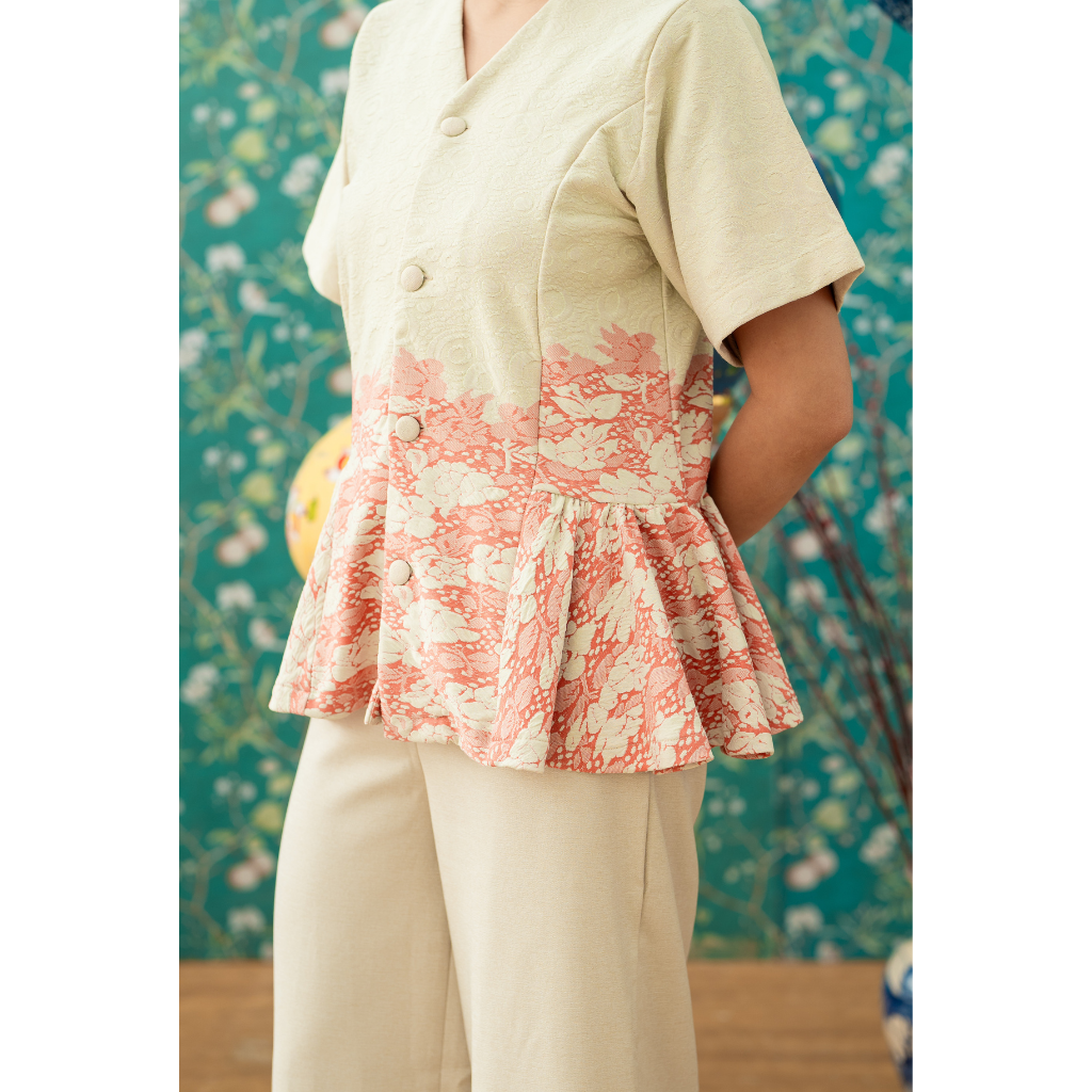 Ayaco Ning Ning Floral Top (Lemon)
