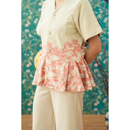 Ayaco Ning Ning Floral Top (Lemon)
