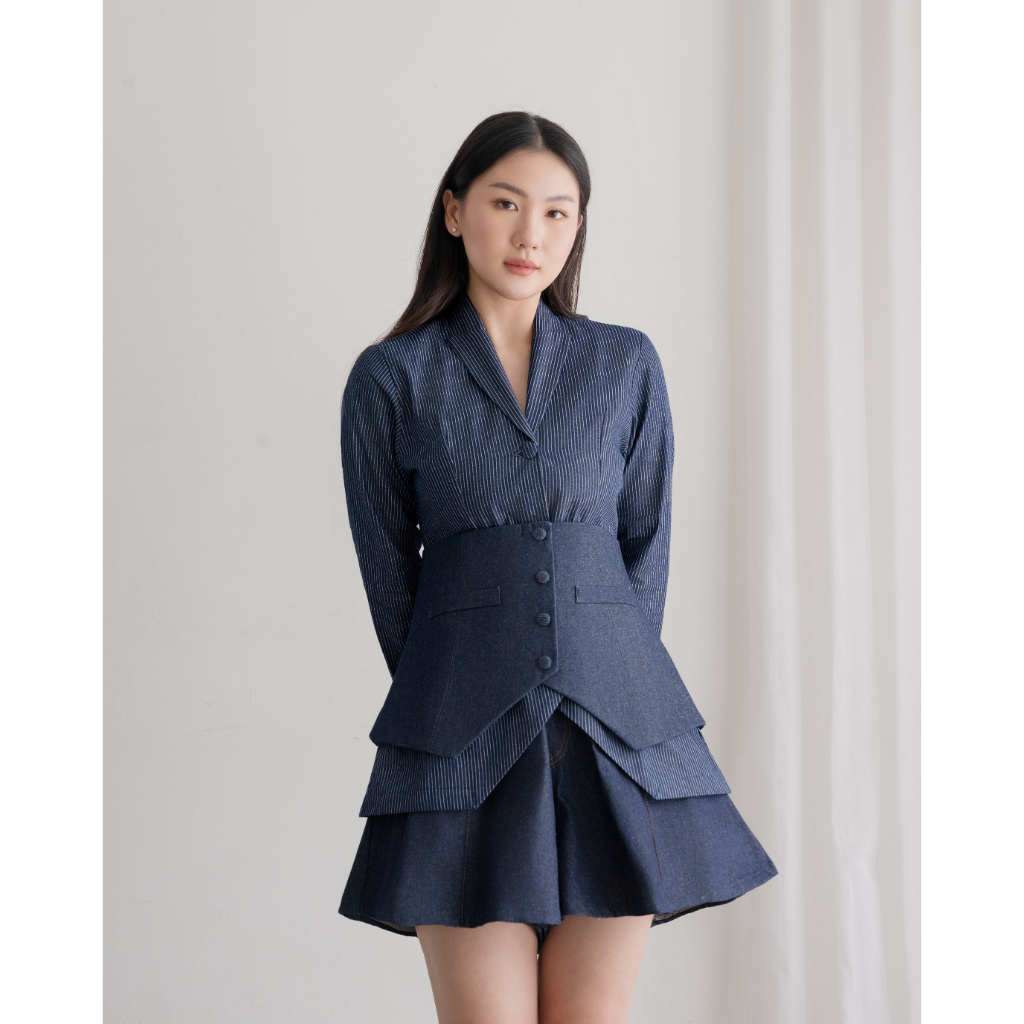 Ayaco E-Jae Denim Set (Blazer+Obi)
