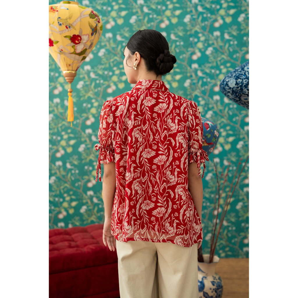 Ayaco Ren Jun Floral Top