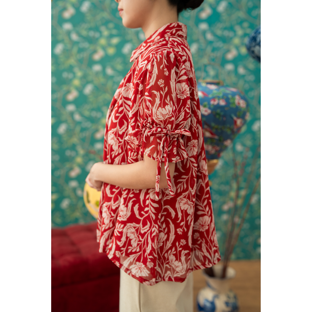 Ayaco Ren Jun Floral Top