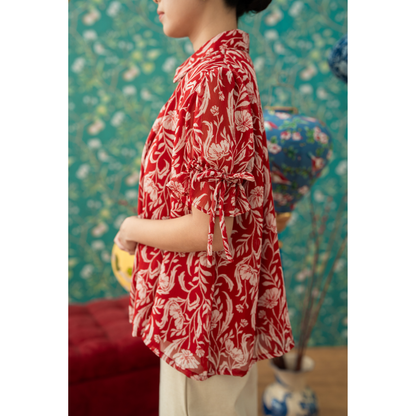 Ayaco Ren Jun Floral Top