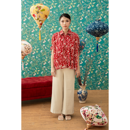 Ayaco Ren Jun Floral Top