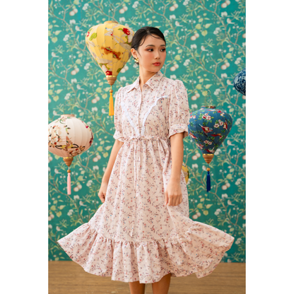 Ayaco Shu Hua Floral Dress (Blush)
