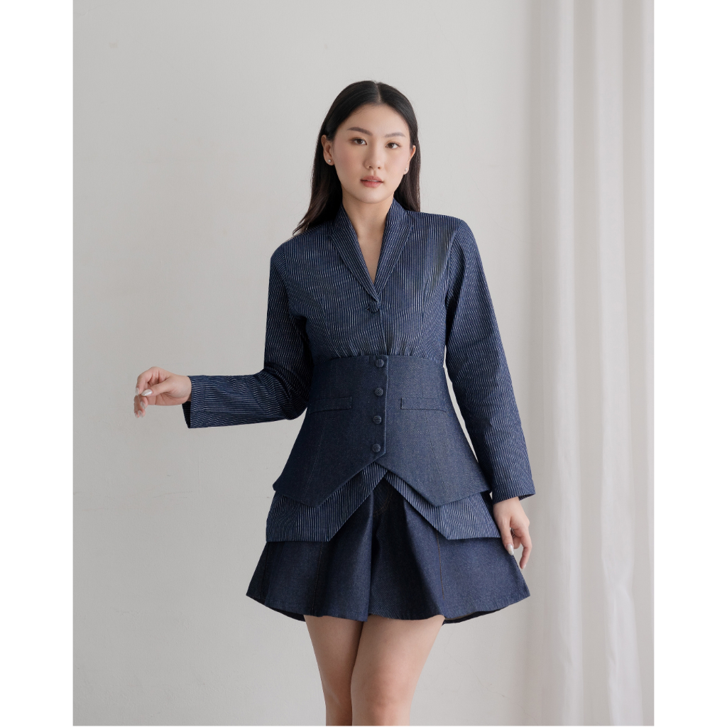 Ayaco E-Jae Denim Set (Blazer+Obi)