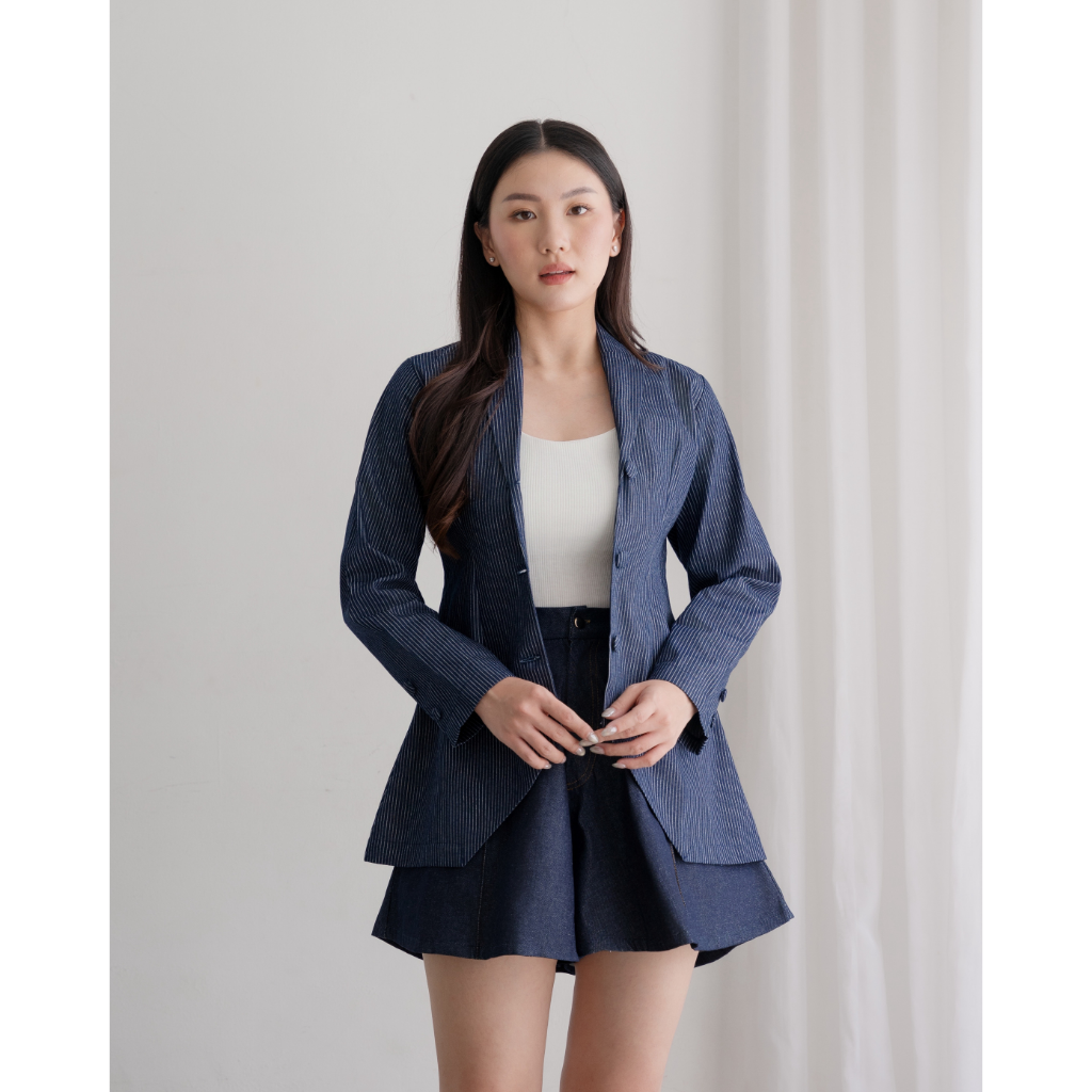 Ayaco E-Jae Denim Set (Blazer+Obi)