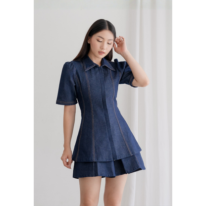 Ayaco I-dle Denim Top & Shorts (Top)