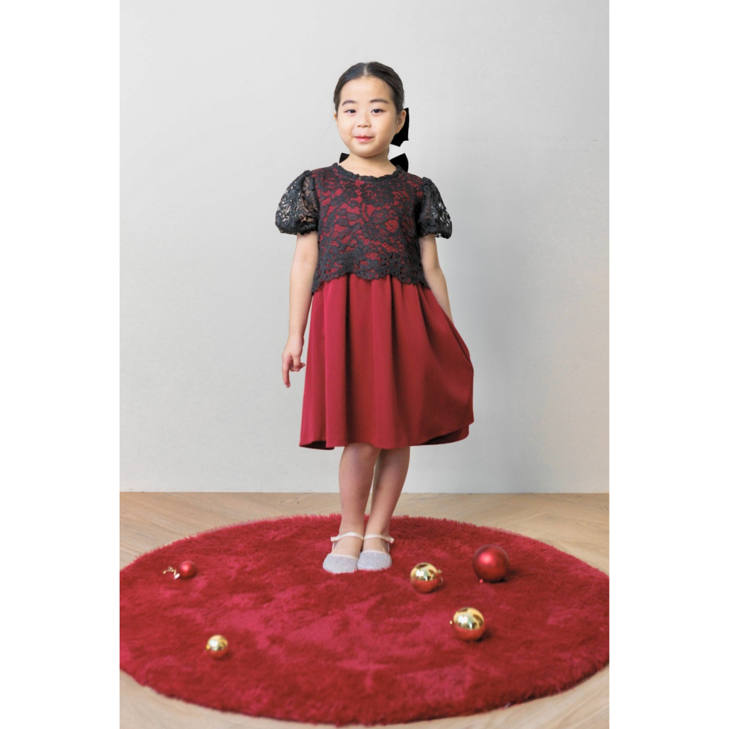 (LIMITED) Ayaco Mini Rosy Dress in Wine