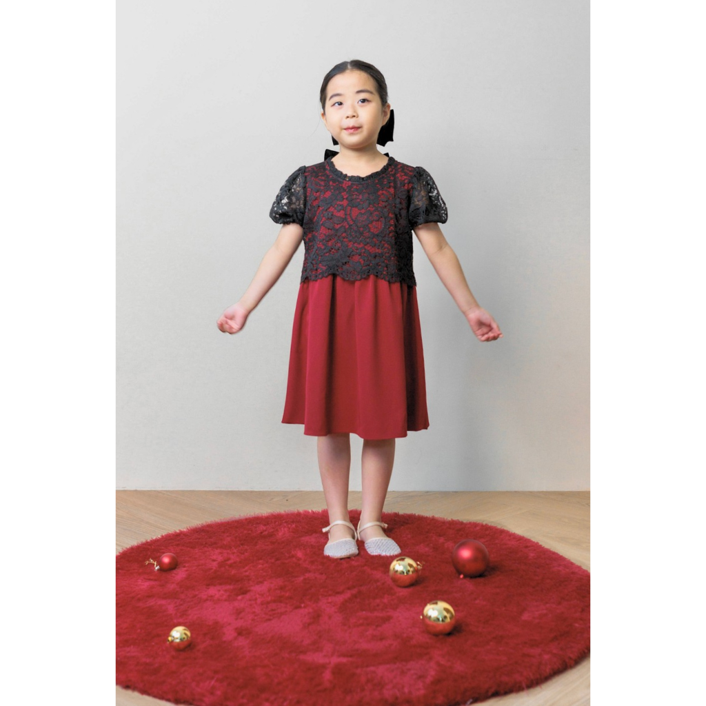 (LIMITED) Ayaco Mini Rosy Dress in Wine