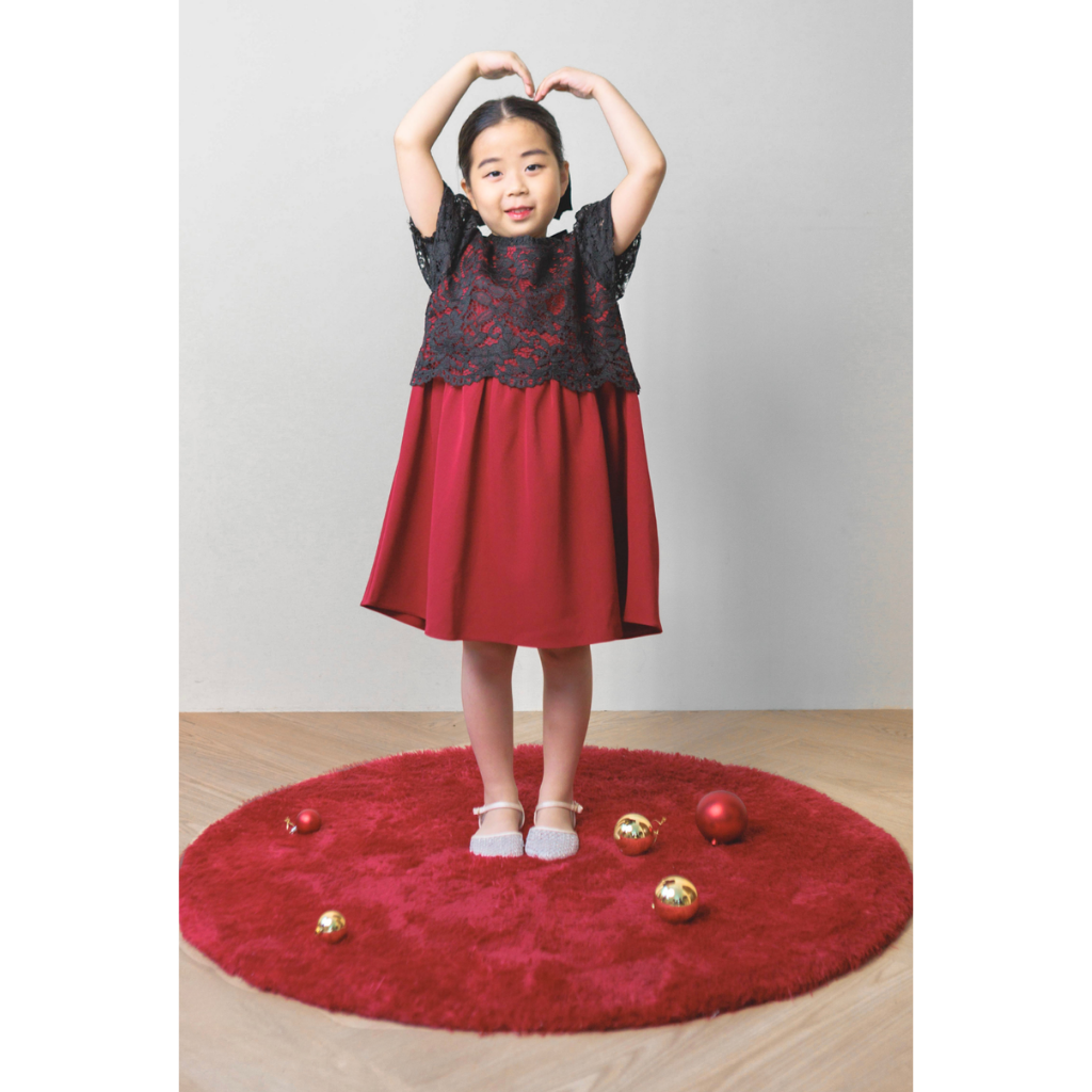 (LIMITED) Ayaco Mini Rosy Dress in Wine