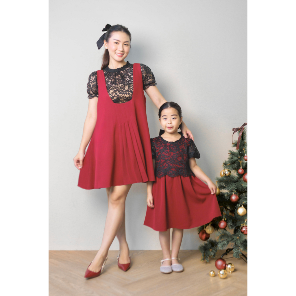 (LIMITED) Ayaco Mini Rosy Dress in Wine