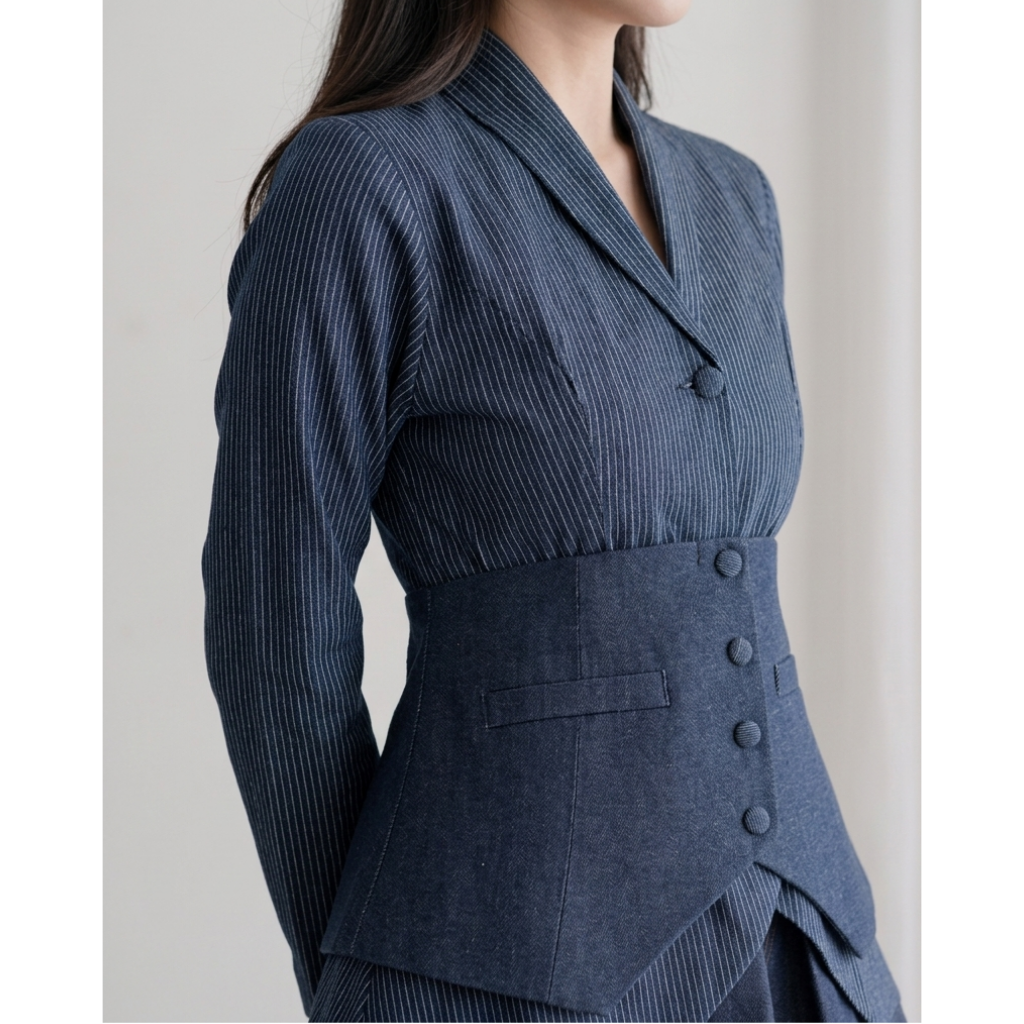 Ayaco E-Jae Denim Set (Blazer+Obi)