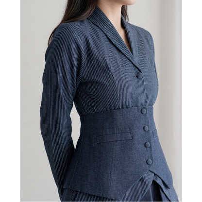 Ayaco E-Jae Denim Set (Blazer+Obi)