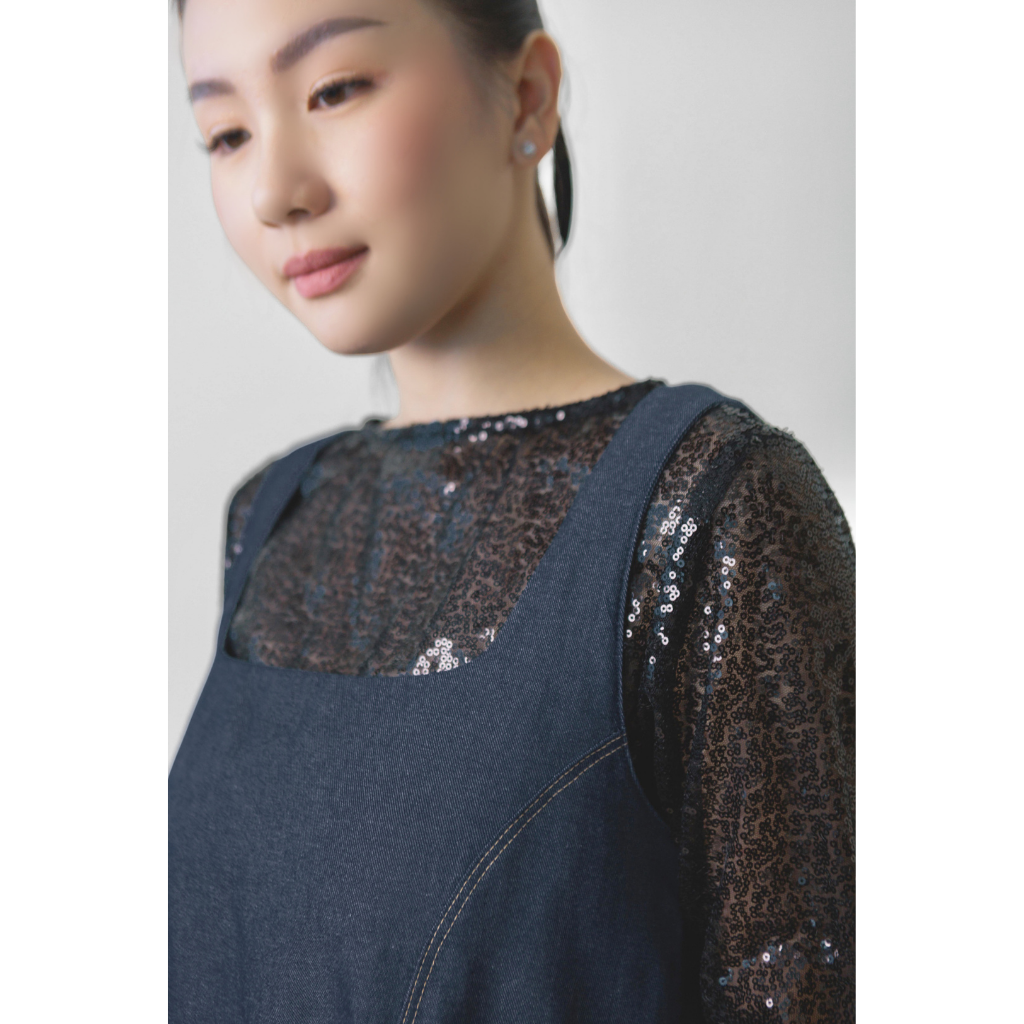 Ayaco Niki Denim Set (Dress)