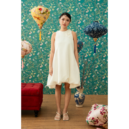 Ayaco Yi Ren Tweed Balloon Dress