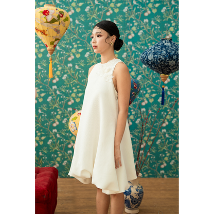 Ayaco Yi Ren Tweed Balloon Dress