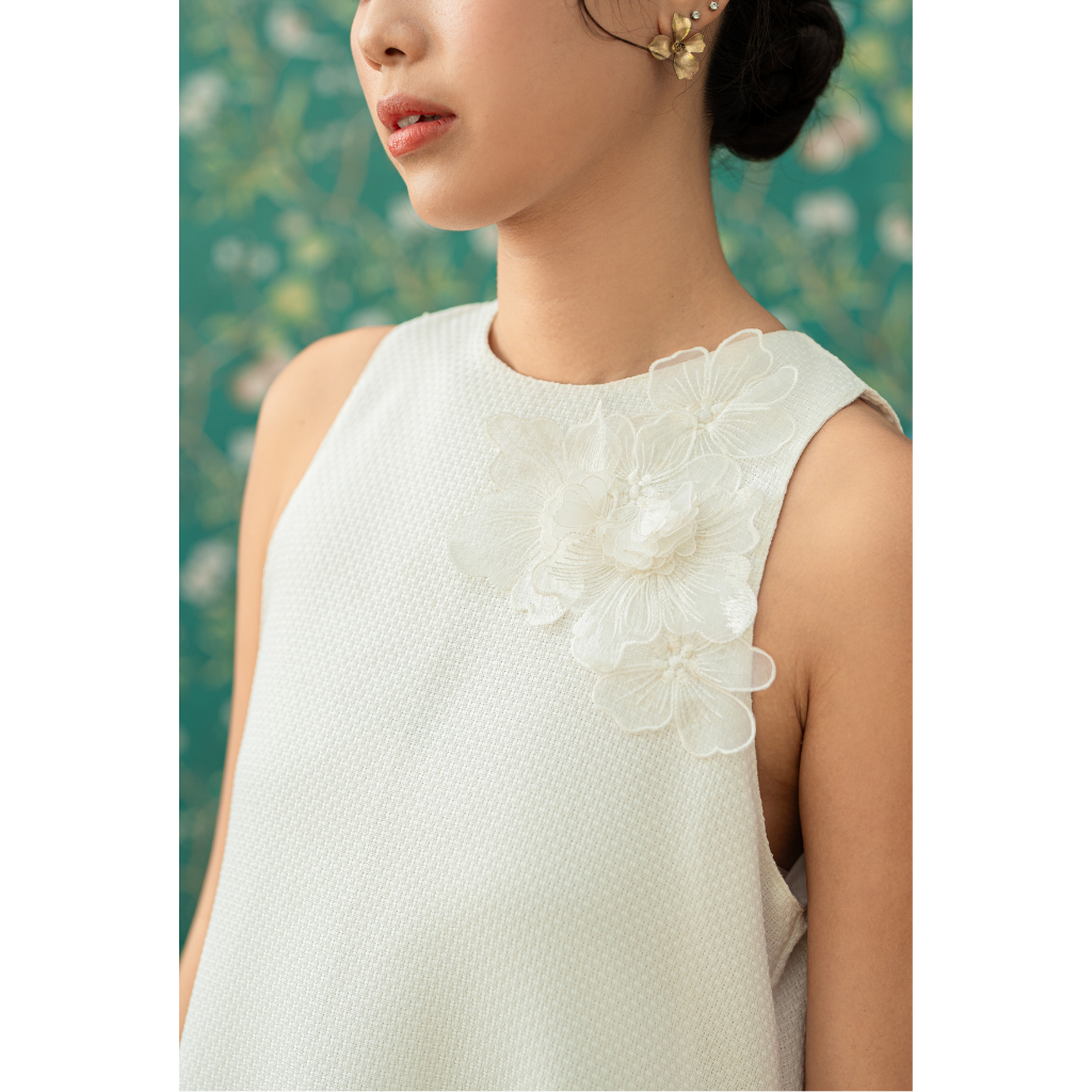 Ayaco Yi Ren Tweed Balloon Dress