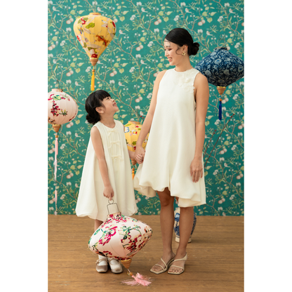 Ayaco Yi Ren Tweed Balloon Dress