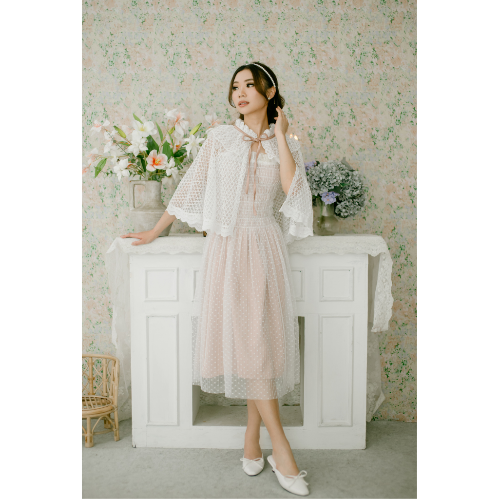 Ayaco Ye Ri Lace Midi Dress