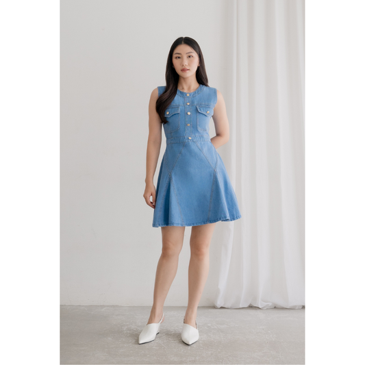 Ayaco Meovv Denim Mini Dress