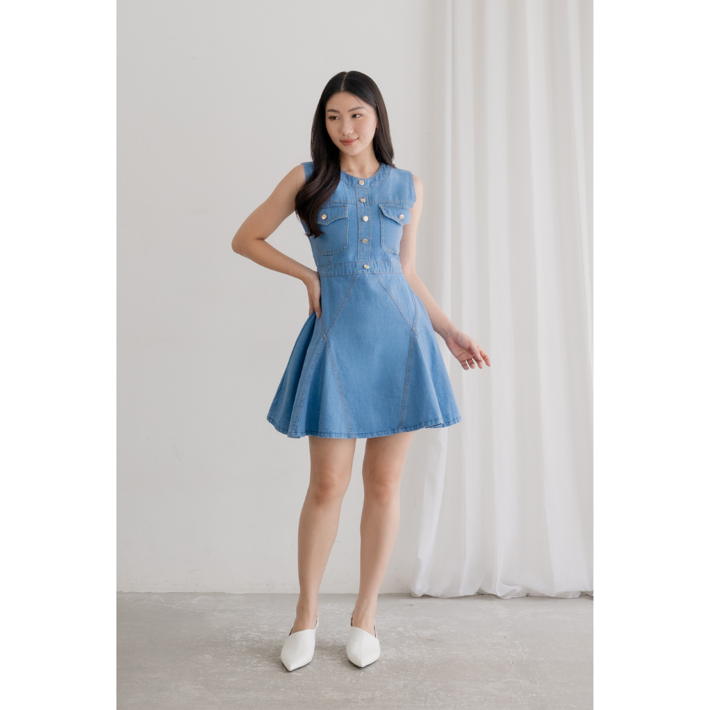 Ayaco Meovv Denim Mini Dress