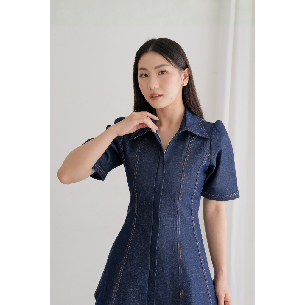Ayaco I-dle Denim Top & Shorts (Set)