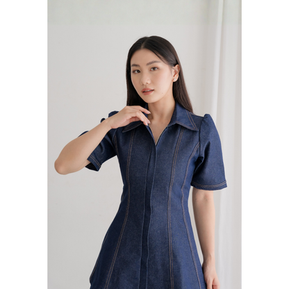 Ayaco I-dle Denim Top & Shorts (Set)