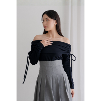 Ayaco Soo Bin Off-Shoulder Top & Midi Skirt (Top)