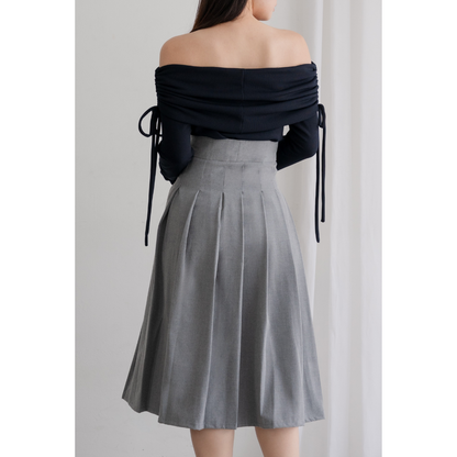 Ayaco Soo Bin Off-Shoulder Top & Midi Skirt (Top)