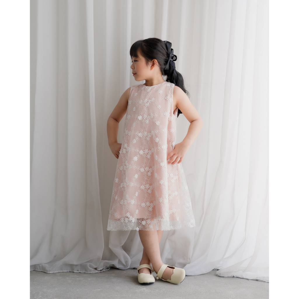 Ayaco Mini Pearl Lace Dress