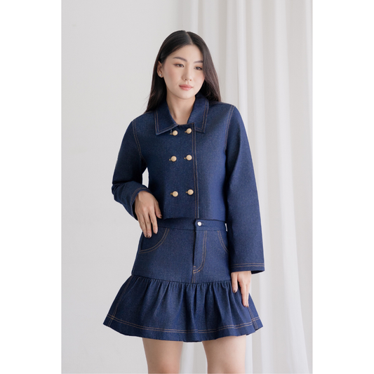 Ayaco Luna Denim Set (Top + Skort)