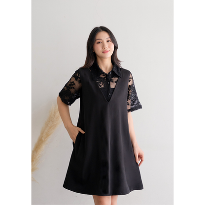 Ayaco Hye kyo set dress - black