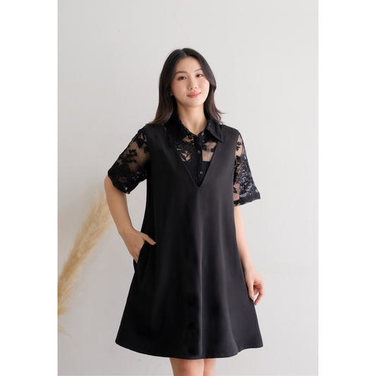 Ayaco Hye kyo set dress - black