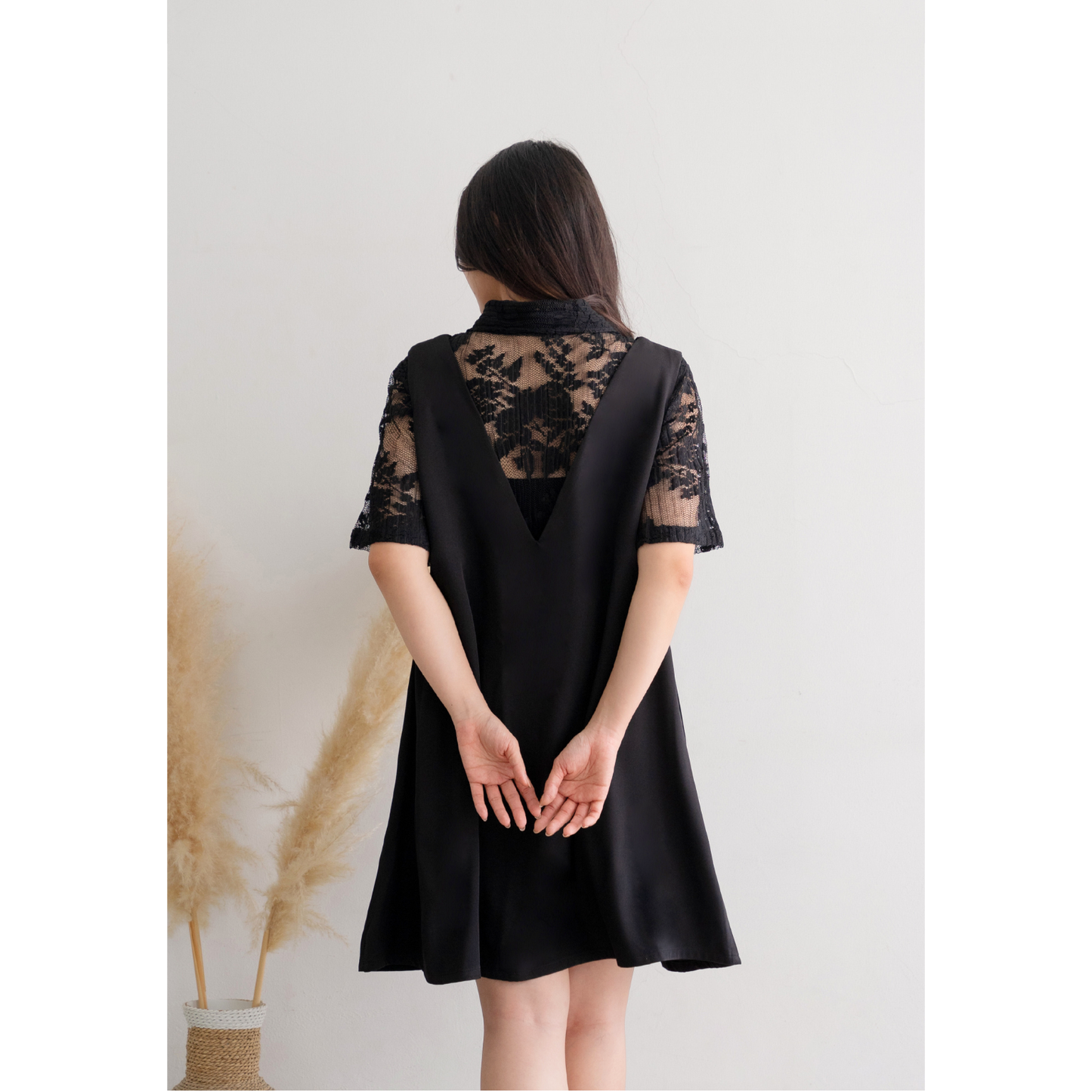 Ayaco Hye kyo set dress - black