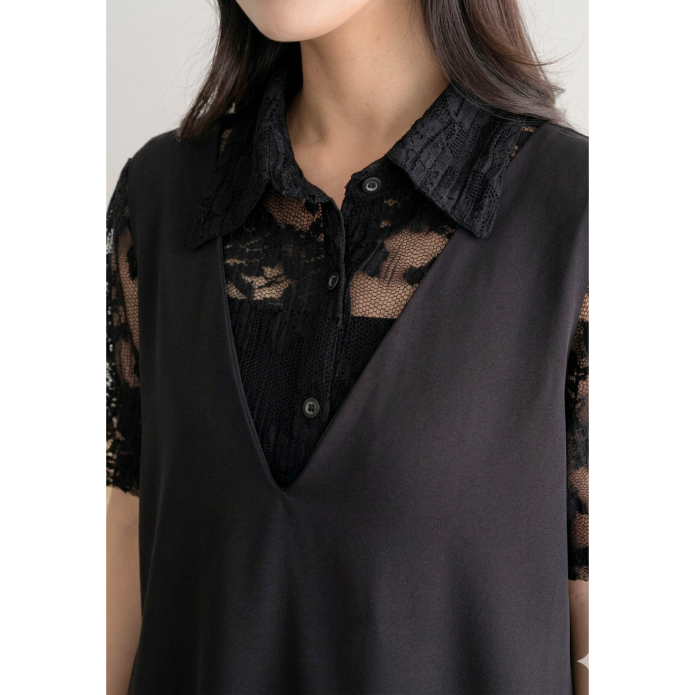 Ayaco Hye kyo set dress - black