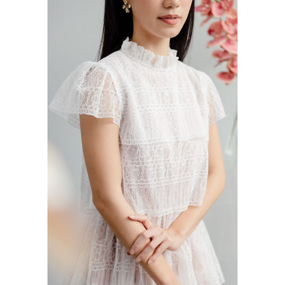 Bundle Rose Lace Dress + Mini Rose Lace Dress